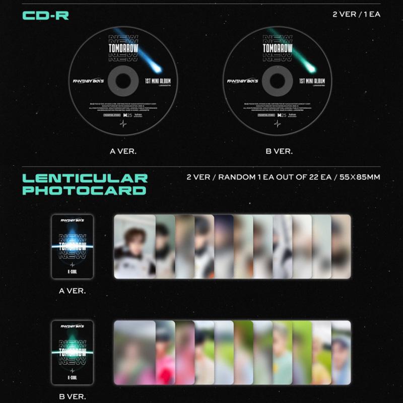 FANTASY BOYS 1st Mini Album - NEW TOMORROW (A Ver. / B Ver.) *