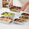 Stainless Steel Plate With Lid Food Grade Thickened Food Storage Containers Baking Dish For Oven Kitchen Cooking Tools