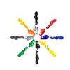 10pcs/set Plastic Coach Whistles with Lanyard For Emergency Referee Coaches Training Sports