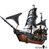 Building Block Pirate Stronghold Black Pearl Boat Royal Navy Warship Port Bricks Toy For Xmas Gift