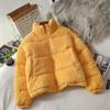 Winter Loose Corduroy Cotton Bread Padded Jacket Female Student Coats Yellow White Warm Clothes