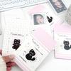 10Pcs Korean INS Kawaii Black Cat Card Envelope Bag Kpop Idol 3-inch Photocard Holder Girl Packing DIY Decor Pink Package Pocket