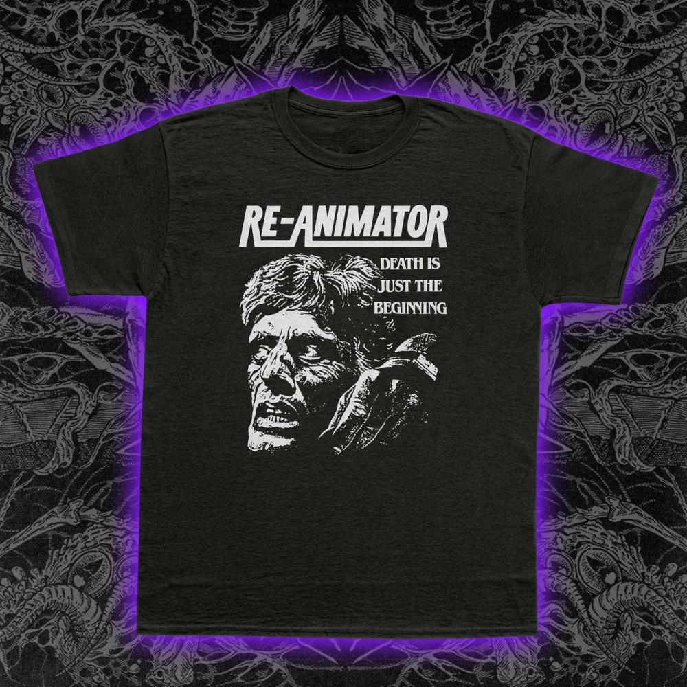 Re-Animator T-Shirt 1985 Cult Horror Movie Tee Herbert West H.P. Lovecraft