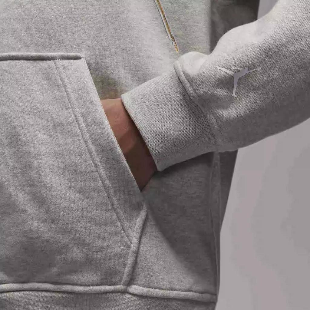 Jordan Dri Fit Warm Comfortable Skin Friendly Simple Hoodie Men Hoodies Light-Gray HF9903050