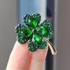 Fashionable And Minimalist Four Leaf Clover Women'S Brooch, Anti Glare Fixed Clothing Accessories Jewelry