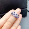 Natural Sapphire Gem Ring S925 Sterling Silver Fine Fashion Charming Jewelry For Womenengagement Rings For Women