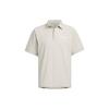 Woven Aeroready Polo Shirt Solid Color Logo Outdoor Quick-Dry Short Sleeve Polo Men Tops Light-Gray IX0111
