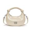Letter Decor Pu Chic Small Duffle Shape Shoulder Bag Casual Daywear Travel Bags