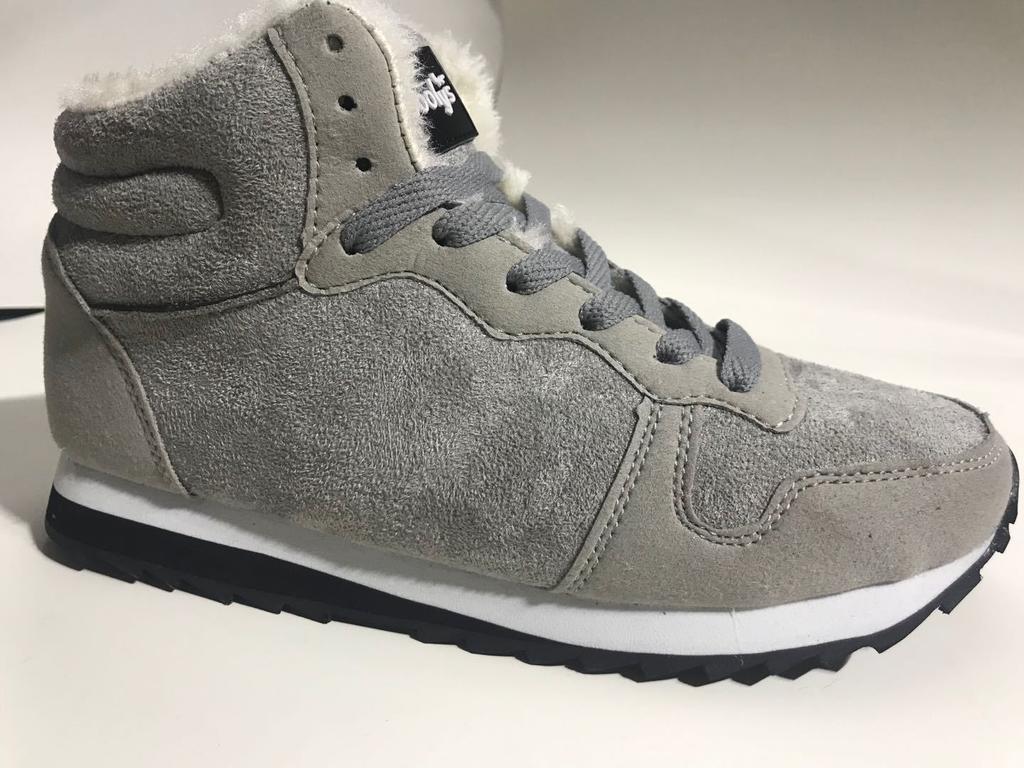 Ankle Boots for Men and Women Snow Boots Winter Warm Lace-up Men Shoes New Fashion Flock Plush Winter Boots Fur Men and Women Shoes