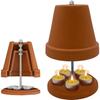 ZGEER Large Tea Light Candle Oven - Double Wall - Brown - Contemporary Design