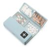 7 Compartments Portable With Dual Lid Pill Case Box Folding Weekly Pill Organizer