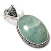 Natural Aquamarine Gemstone Handmade 925 Sterling Silver Pendant 2.21" S9T73