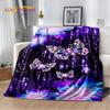 3D Cartoon Dream Butterfly Flower Soft Plush Blanket,Flannel Blanket Throw Blanket for Living Room Bedroom Bed Sofa Picnic Cover