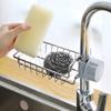 Kitchen Stainless Steel Sink Drain Rack Sponge Storage Faucet Holder Soap Drainer Towel Rack Shelf Organizer Kitchen Accessories