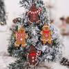 12pcs Gingerbread Haning Ornaments, Gingerman Doll Hanging Charms, Clay Figurine Ornaments for Xmas Tree, Christmas Home Decor