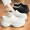 Fashion 2025 New Chunky Platform Plush Slippers Women Waterproof Windproof Eva Cotton Shoes Woman Comfort Fleee Lining Clogs Slippers