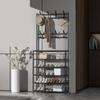 Standing Coat Rack Modern Metal Clothes Garment Hanging Storage Shelf Hanger for Entrance Hall 80cm