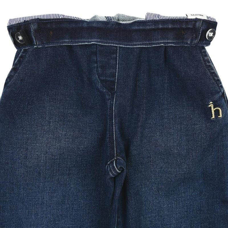 Hazzys Kids Semi Wide Fleece Denim Huw12pd52m Bu