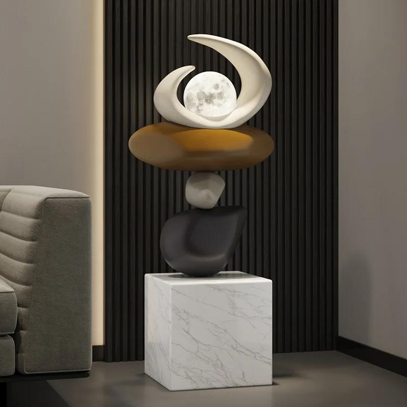 Large Floor Lamp Living Room Office Decorations Nordic Home Decor Sculptures & Statuette Aesthetic Interior Accessories