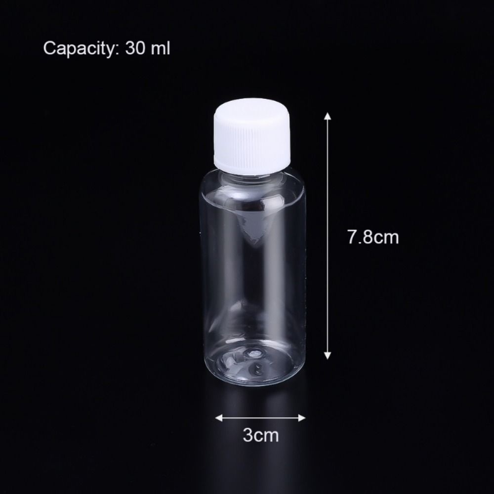 10Pcs Plastic PET Cosmetics Containers Travel Bottle Lotion Container Shampoo Liquid Powder