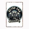Retro Car Print Vintage Style Art Design Metal Print Sign Poster Garage Living Room Cinema Living Custom Tin Vintage Home Decor