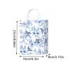 10pcs Blue & White Shopping Paper Gift Bags Elegant Porcelain Floral Tote Bags Chinese With Twine Handles Weddings