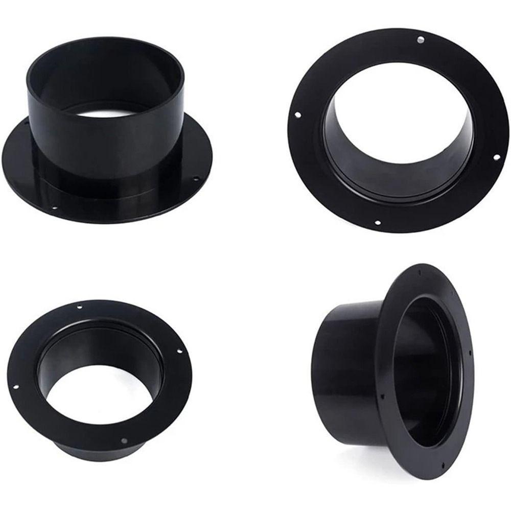Plastic Wall Flange Connector Black Exhaust Pipe Connector Air Ducting Connection  Ventilation Pipe