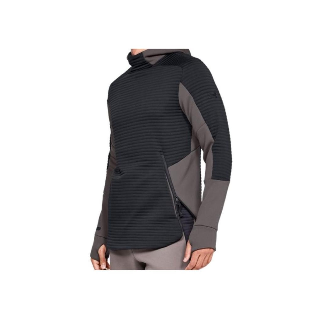 Under Armour Color Block Hoodie Sweatshirt Men Tops New-Earth-Grey 1320699-716