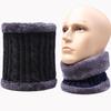 Men Winter Warm Knitted Neck Scarf Women Scarf Male Thickened Wool Fur Collar Scarves