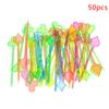 50Pcs Fruit Stick Plastic Fork Pastry Fork Reusable Fruit Needle Forks Stick Food Picks Heart Arrow Dessert Fruit Forks Boutique Kitchen Accessories
