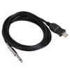 Portable Guitar USB O Cable Computer Wire Link Connection Instrument Adapterblack 300cm