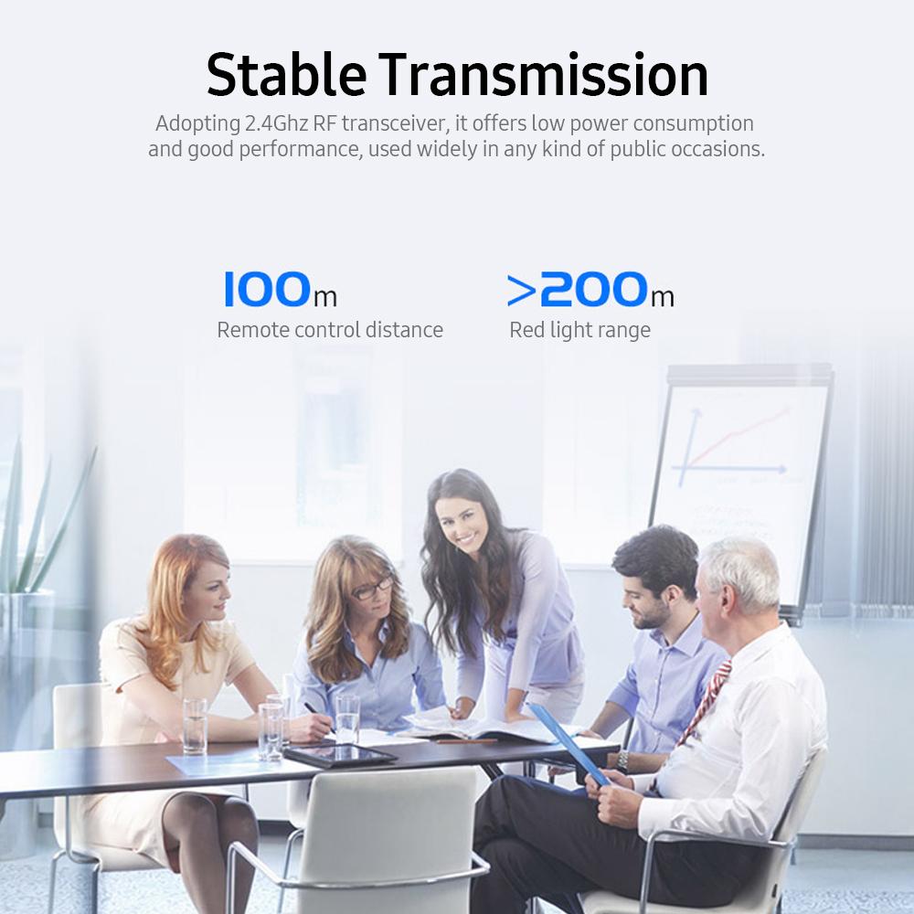 2.4GHz Wireless Presenter Remote Red Light Pointer Presentation Clicker Wireless Presenter PPT Flip