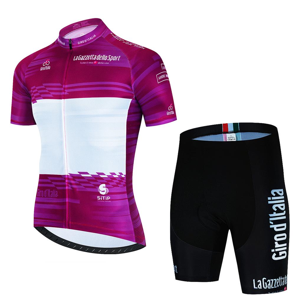 Summer Tour De Italy Team Sports Set Sportswear Jersey Men's Cycling Blouse Mtb Outfit 2023 Uniform Bib Shorts Clothing