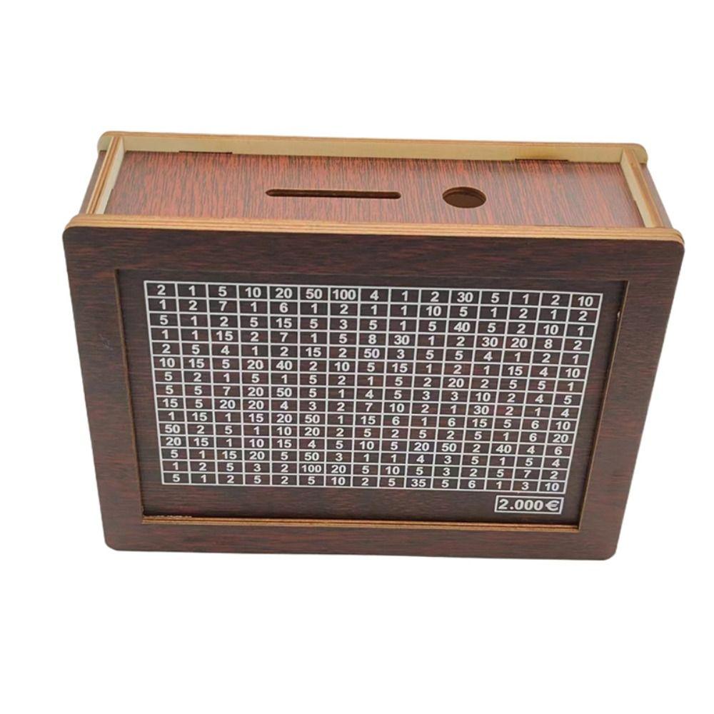 Wooden Money Box Handmade Money Saving Box Home Use Piggy Bank  Helps The Habit of Saving