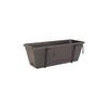 ARTEVASI VENEZIA Planter Kit with Water Reservoir - Anthracite Grey - 10L - 49 X 19.5 X 16.6 Cm -