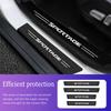 Car Door Threshold Scuff Plate Carbon Fiber Sill Protector Stickers For KIA Sportage 2005- Auto Door Entry Pedal Guards