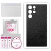apgo Protective Skin Sticker for the Back Compatible with Samsung Galaxy S22 Ultra, Wrap Film, Foil, Vinyl - Pattern Black Honeycomb