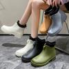 Fashion Woman Rain Shoes Large Size Men's Woman Waterproof Non-slip Rubber Boots Female Insulated Garden Galoshes Size 36-44