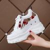 Fashion 2024 Summer Women Sandals 9cm Wedges Hollow Out Sneakers Ladies Breathable Mesh Platform Casual Shoes Woman White Shoes
