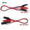 50Cm Dc 5.5*2.1Mm Male Female Jack Cable To Alligator Clips Connector Crocodile Wire Cord 12V 3A Power Cable Test Lead