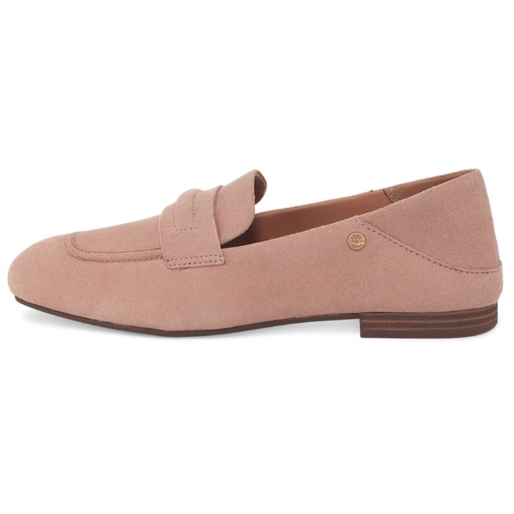 UGG Janaya Minimalist Comfortable Sheepskin Slip-On Loafers Flat Mary Jane Shoes Women Loafers River-Valley-Brown 1128414-AYS