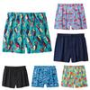 Men Boxers Elastic Waist Printed Loose Seamless Quick-drying Moisture-Wicking Plus Size Thin Homewear Sleep Shorts Summer Underpants