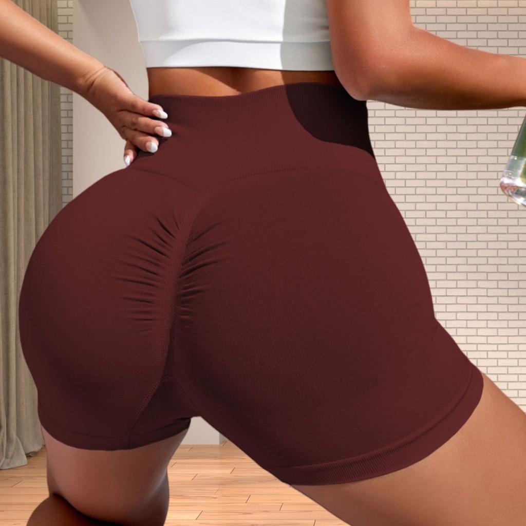 Women's High Waist Peach Lift Hip Sports Shorts Tight Yoga Shorts