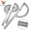 Stainless Steel Protractor Angle Gauge, 180° Semicircle Square for Woodworking
