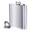 LIHAO Skittles Stainless Steel with Funnel Whiskey Bottle Hip Flask Lightweight Liquor Water Bottle Bottle Convenient To Carry 280ml/10oz