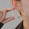 High-End European & American Trendy Metal Ear Clips: Chic, Luxurious, Minimalist Earrings for Women