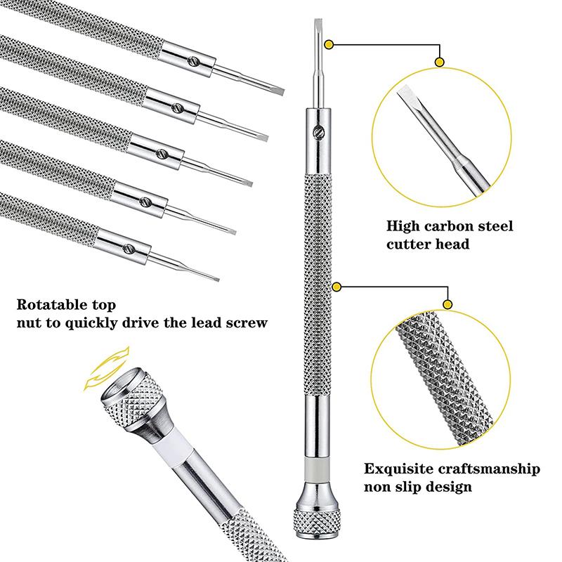 Watch Screwdriver Micro Precision Jewelry Screwdriver 0.6-1.6Mm Watch Repair