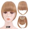Fringe Bangs Synthetic Hair Extensions Clip In Bangs 6 Inch Short Straight Hairpiece Front Neat Bang Two Side Blonde