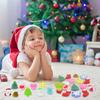 10/30/50Pcs Christmas Squishy Stress Relief Toys Kids Party Favors Birthday Rewards Gifts Goodie Bag Filler Santa Claus New Year 2025