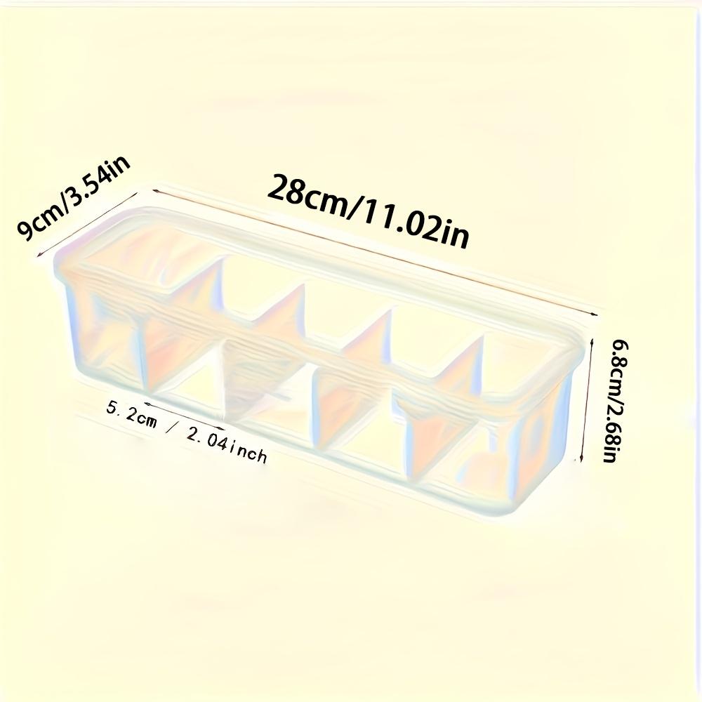 5 Grids Large Clear Plastic Cable Organizer Box Compartment Storage Case Wires Batteries Office School Home Desk Accessories
